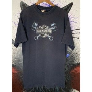 VIntage Harley Davidson Distressed V-Twin Milwaukee T-Shirt - XL